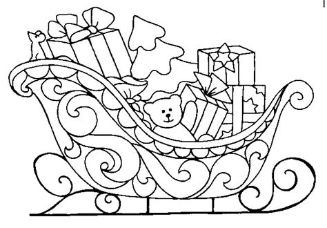 Christmas Sled Coloring Pages Crafts And Worksheets For Preschool