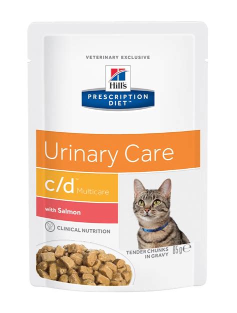 This specially formulated cat food works to control urinary discomfort in your pet and reduce the likelihood of feline lower urinary tract disease recurring. Hill's Prescription Diet c/d Multicare Urinary Care 🐱 Cat Food