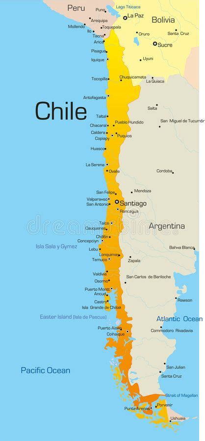 Chile is one of nearly 200 countries illustrated on our blue ocean laminated map of the world. Chile. Abstract vector color map of Chile country , #ad, # ...