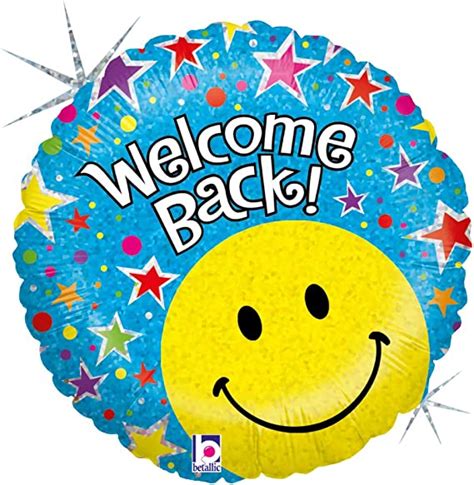 Betallic Welcome Back Smiley Foil Balloon 18 Multicolor