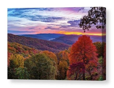 Arkansas Artist Point Print Boston Mountains Art Autumn Landscape