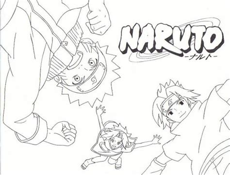 Naruto Christmas Coloring Pages