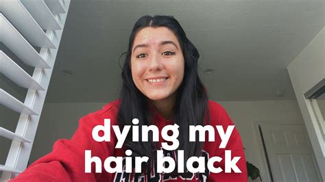 Dying My Hair Black Youtube