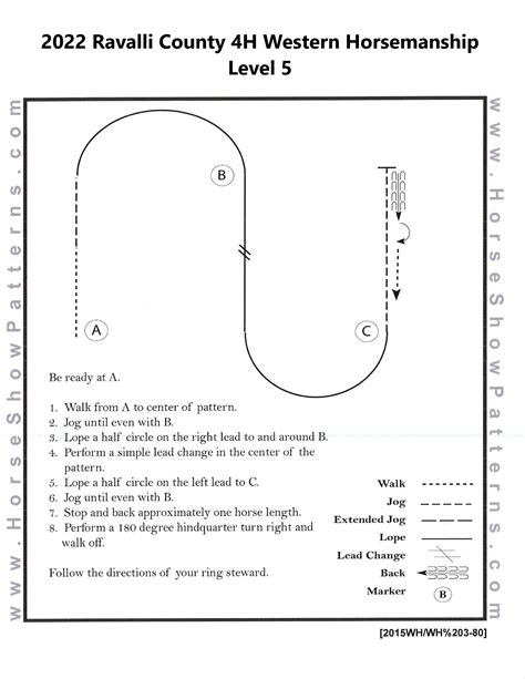 4 H Western Horsemanship Level 2 Patterns Ravalli County Extension
