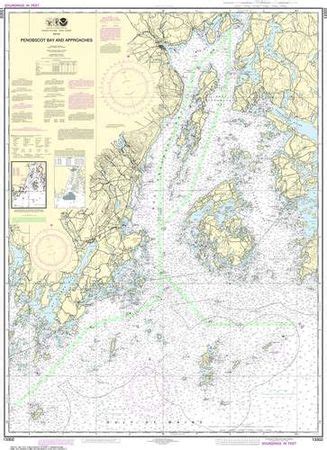 Nautical Chart Of Penobscot Bay Maine