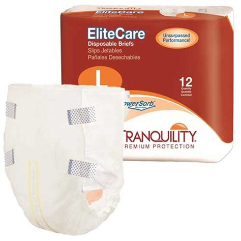 Tranquility Elitecare Briefs Super Absorbency Adult Briefs Tab Style