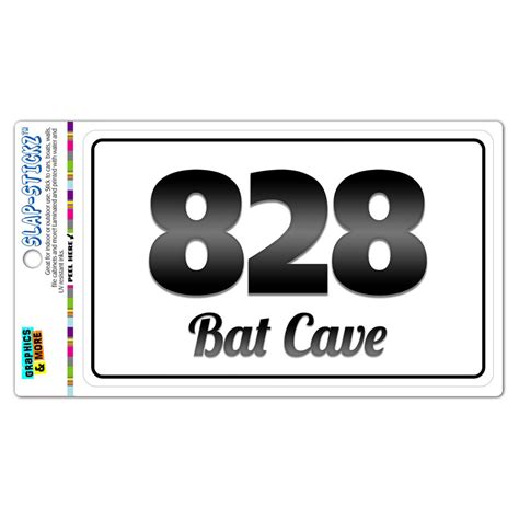 Area Code Bandw Window Sticker 828 North Carolina Nc Alexander