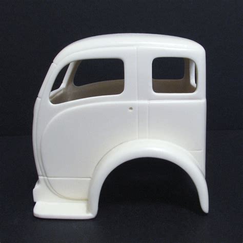 Models And Kits Jimmy Flintstone 50s White Truck Cab Over Resin Body