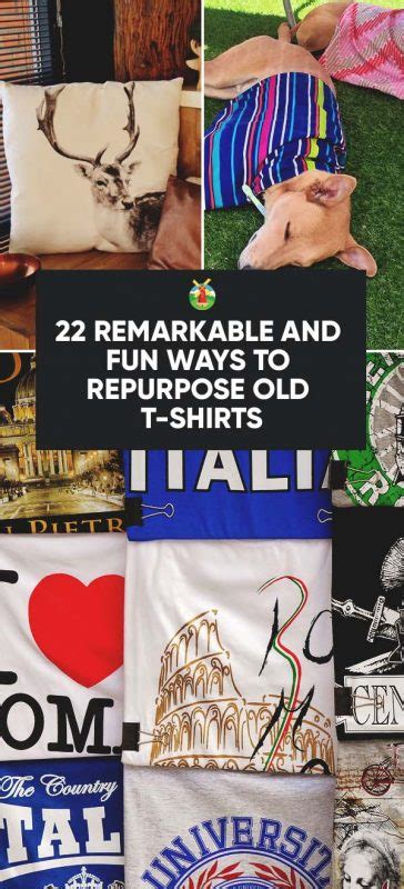 22 Creative And Fun Ways To Repurpose Your Old T Shirts