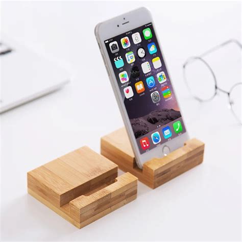 Multifunctional Bamboo Mobile Phone Holder Lazy Mobile Phone Support