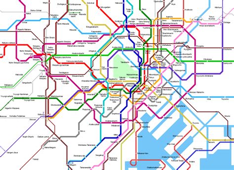 Subway Map Tokyo Zip Code Map