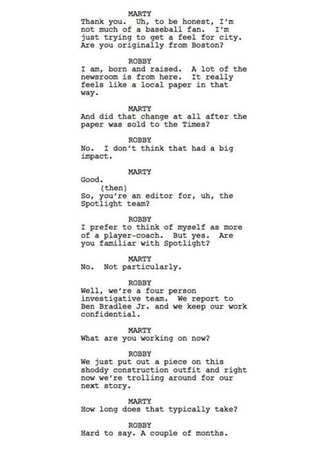 The Toughest Scene I Wrote “spotlight” Go Into The Story Acting
