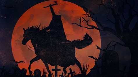 Download Sleepy Hallow Halloween Poster Wallpaper