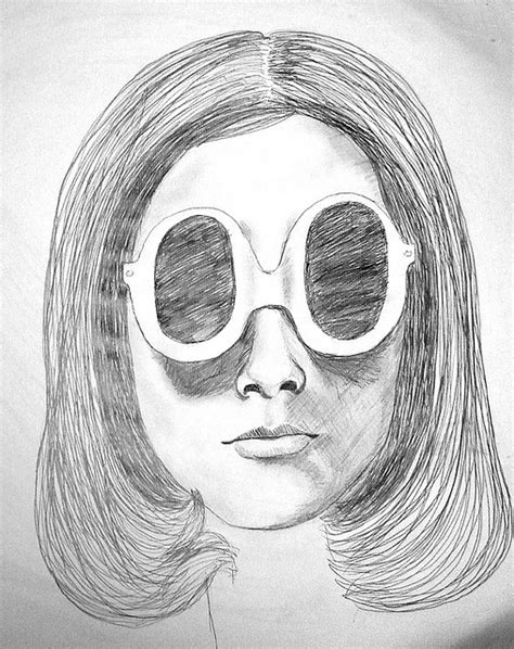Sunglasses Girl 2 Girl With Sunglasses Drawings Fashion Photo