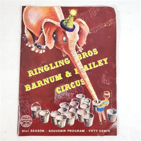 RINGLING BROS AND Barnum Bailey Circus 91st Edition 1961 Souvenir