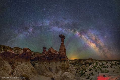 The Milky Way Over The Arizona Toadstools Wordlesstech