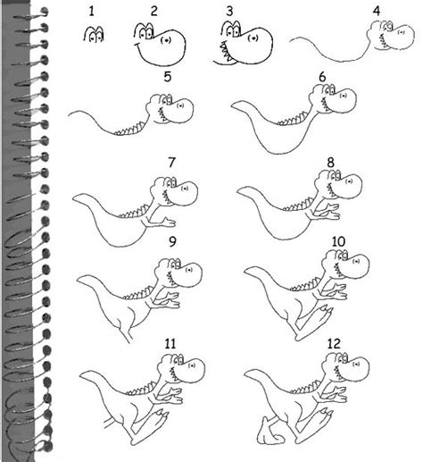 Stichting tekenen voor kinderen tekent voor kinderen in (bijna)alle nederlandse. Hoe teken ik een dino? - Thema: dinosaurussen | Pinterest ...
