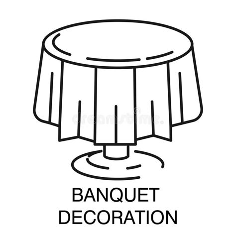 Tablecloth Outline Icon Stock Vector Illustration Of Empty 118259721