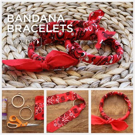 Diy Bandana Bracelets By Trinkets In Bloom Bandana Bracelet Bandana