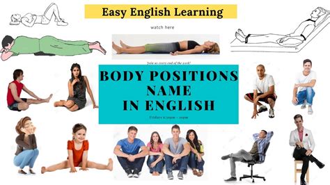 body postures or positions name in english body position name easy english learning