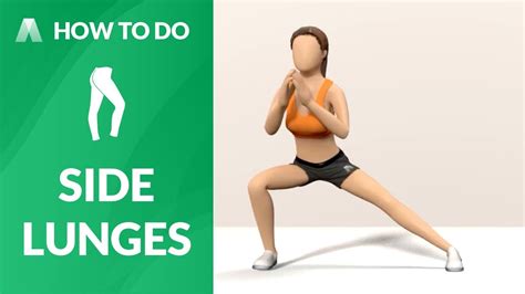 how to do side lunges youtube