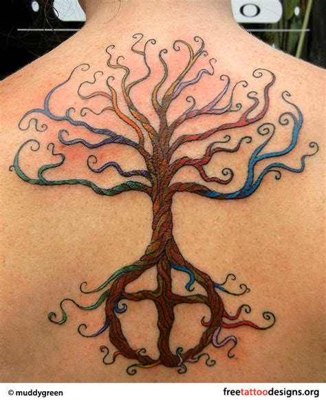 25 Tree Of Life Tattoos On Upper Back