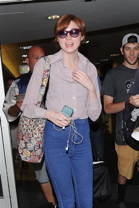 Karen Gillan In Tight Jeans Lax Airport August 2014 • Celebmafia