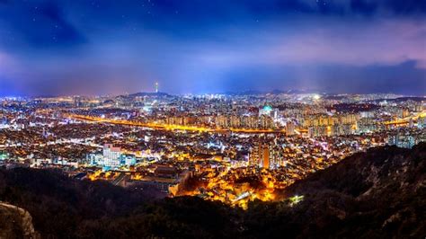 Free Photo Panorama Of Downtown Cityscape And Seoul Tower In Seoul