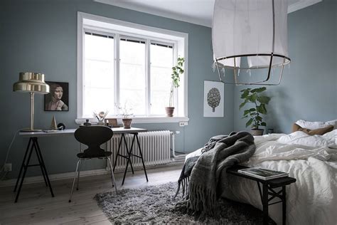 10 Cozy And Calm Colourful Scandinavian Bedrooms