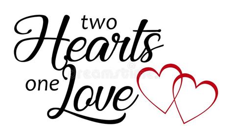 Download Two Hearts, one Love. stock vector. Illustration of flirt ...