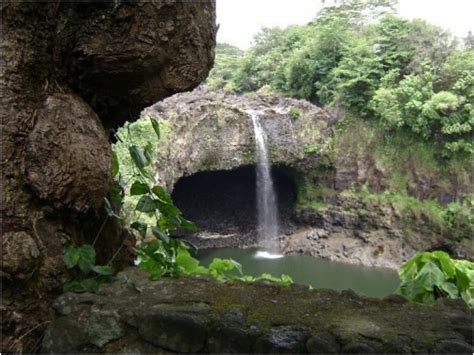 Hawaii Waterfall Cave Redgage