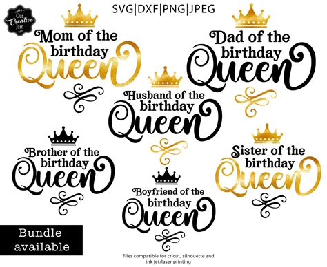 Husband Of The Birthday Queen Svg Birthday Queen Svgbirthday Etsy