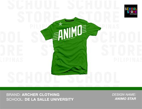 Dlsu Green Archers Shirt Animo Star Lazada Ph