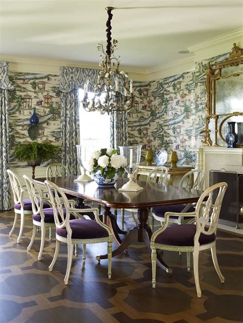 Blue And White Monday Alex Papachristidis Traditional Dining Rooms