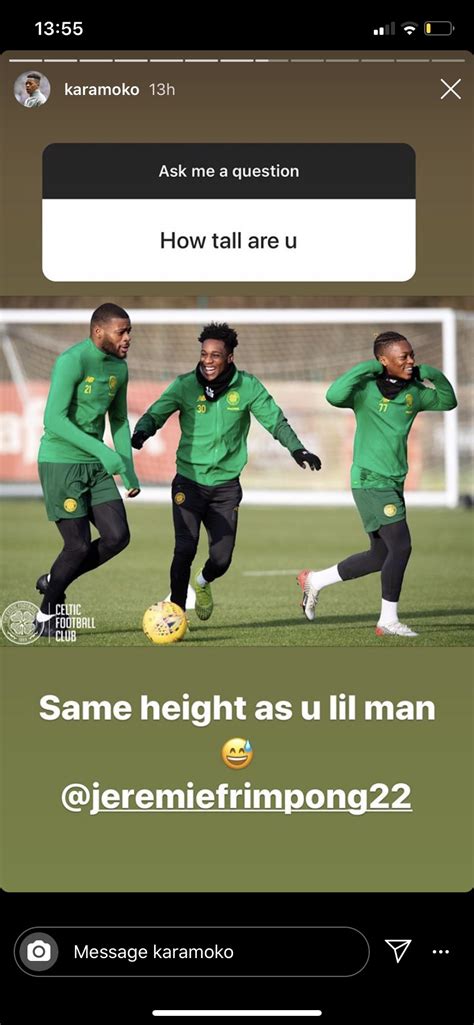Celtic Starlet Dembele Reveals Shock Idol As He Shares Height Joke With Frimpong The Scottish