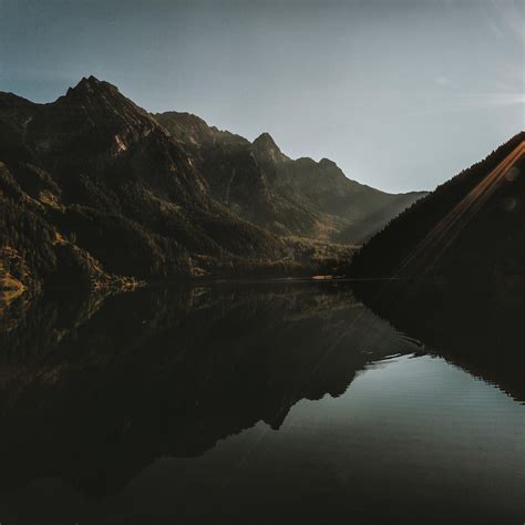 Mountain Landscape Dawn Lake Reflection 5k Ipad Pro Wallpapers Free