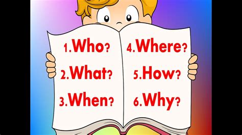 When who how much how many where which why what. 6 Questions | Fun Reading & Writing Comprehension Strategy ...