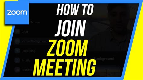 How To Join A Zoom Meeting Youtube