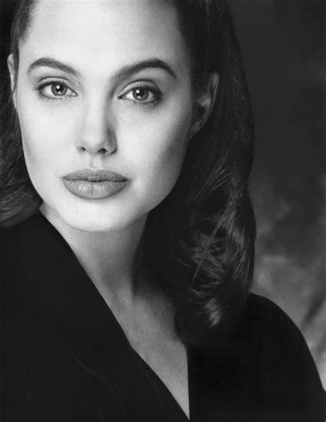 Portraits Of A Teenager Angelina Jolie Modeling At A Photoshoot In