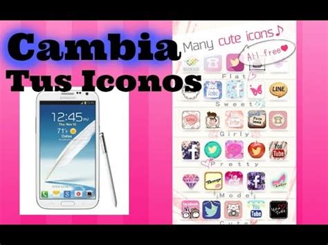 Como Cambiar Tus Iconos De Tu Celular Android YouTube