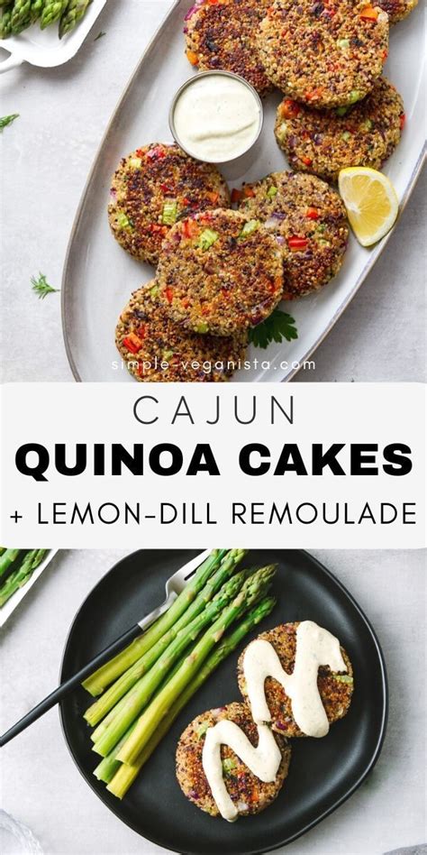 Cajun Quinoa Cakes Crispy Quinoa Patties Recipe Quinoa Cake