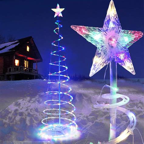 Bei Cheng 5 Ft Led Spiral Christmas Tree Light 141 Leds