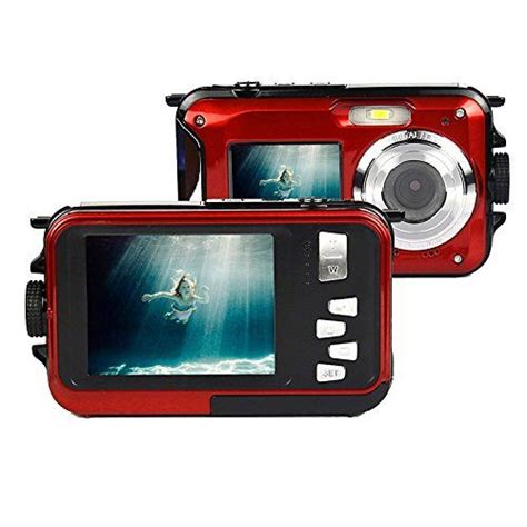 Gordve Kg0008 Double Screens Waterproof Digital Camera 2 7 Inch Front Lcd With 2 7inch Camera