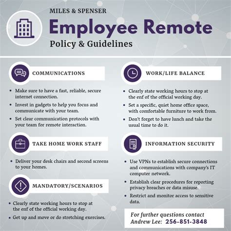 Gray Work From Home Policy And Guidelines Template Postermywall