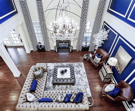 Gorgeous White And Blue Living Room Luxury Living Room Blue Living