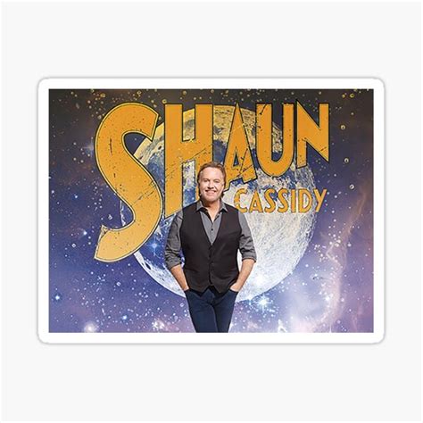 Shaun Cassidy Tour 2019 Sir1 Sticker For Sale By Siricmarshall Redbubble