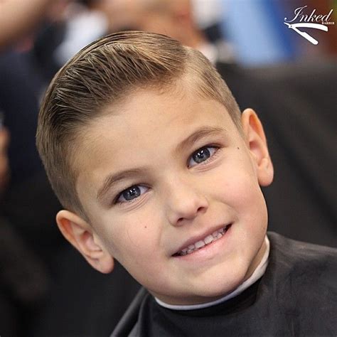 Also, it is entirely different from straight, wavy or curly hair. slick haircut with a quiff | Boy haircuts short, Boys ...
