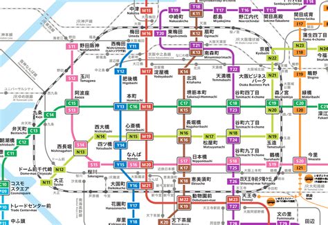 Osaka Subway Map With Attractions United States Map