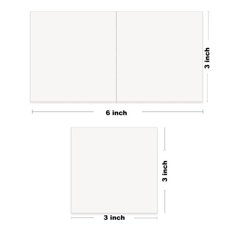 Bulk White Folded Mini Cards For T Tags Florist Notes And More