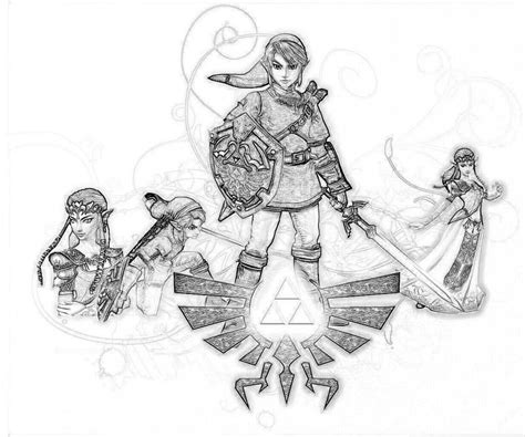 Pin on wish list levi. Image result for Zelda coloring pages